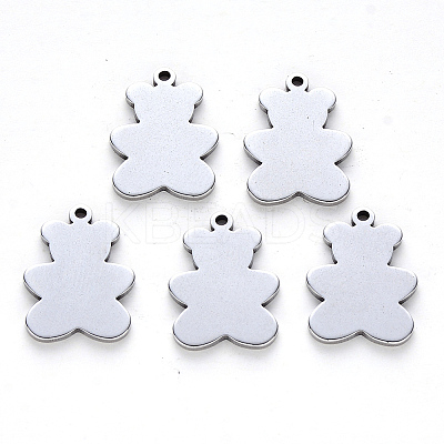 Tarnish Resistant 304 Stainless Steel Pendants STAS-N092-15-1