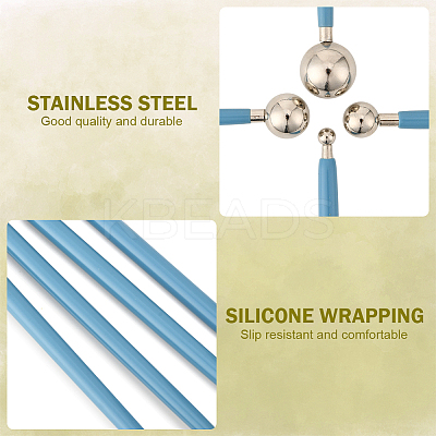4Pcs Plastic Double Heads Modeling Clay Sculpting Tools Set TOOL-SP0001-08-1