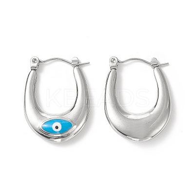 316 Stainless Steel Hoop Earrings EJEW-I282-01A-02P-1