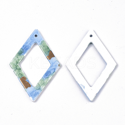 Handmade Porcelain Big Pendants PORC-S501-012F-1