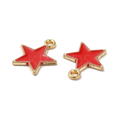 Alloy Enamel Pendants ENAM-C005-01G-06-1