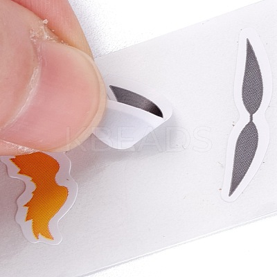 Self Adhesive Beard Pattern Sticker DIY-I067-01-1