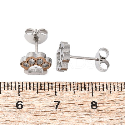 Tarnish Resistant 304 Stainless Steel Stud Earrings X-EJEW-F227-14P-1
