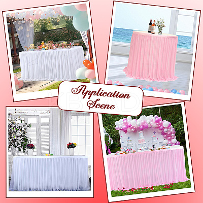 Polyester Table Skirt AJEW-WH20022-20H-1