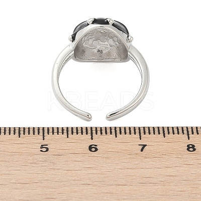 Brass Cuff Rings for Women RJEW-C122-02P-1