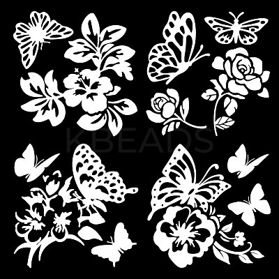 4Pcs 4 Styles PET Waterproof Self-adhesive Car Stickers DIY-WH0308-225A-099-1