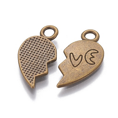 Tibetan Style Alloy Pendants X-TIBEP-A124084-AB-FF-1