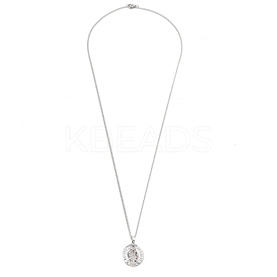 Brass Micro Pave Coloful Cubic Zirconia Pendant Necklaces NJEW-M211-03B-P-1
