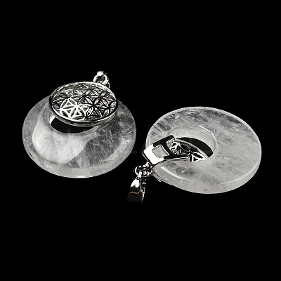 Natural Quartz Crystal Pendants KK-F751-M-A16-1