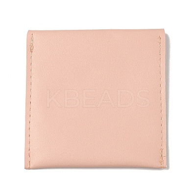 Square PU Leather Jewelry Flip Pouches PAAG-PW0007-11A-1