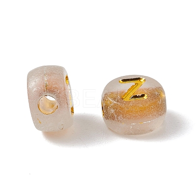 Luminous Transparent Acrylic Beads OACR-P037-01B-Z-1