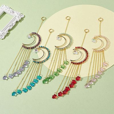 Natural Gemstone Pendant Decorations HJEW-JM01130-1