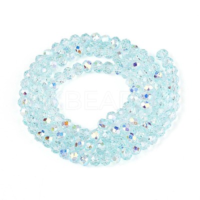Transparent Glass Beads Strands EGLA-N016-3mm-01-1