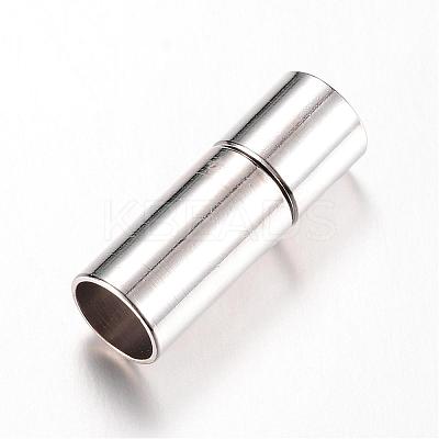 Tube Brass Bayonet Clasps KK-T005-02P-1