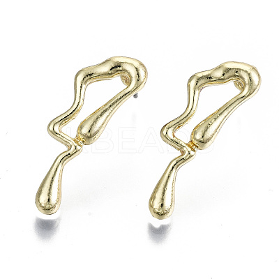 Alloy Stud Earrings EJEW-N046-007-NR-1