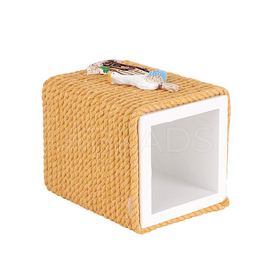 Desk Wood Cotton Rope Pen Holder Stand BT-TAC0012-11-1