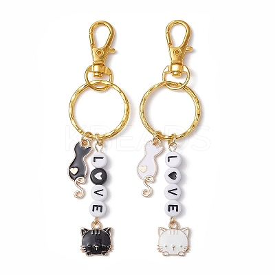 Valentine's Day Eco-Friendly Zinc Alloy Enamel Pendant Keychain KEYC-JKC00620-1