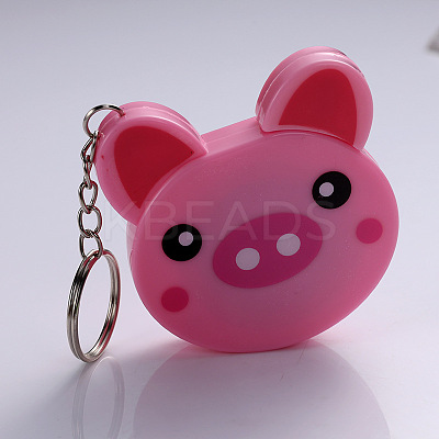 Pig Plastic Tape Measure Keychain FAMI-PW0001-51D-1
