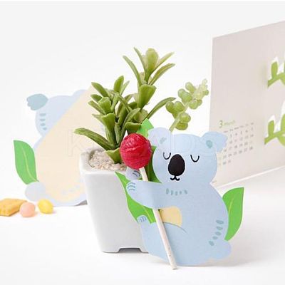 Koala Shape Paper Candy Lollipops Cards CDIS-I003-07-1