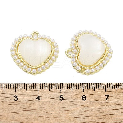 Rack Plating Alloy Resin Pendants FIND-Z054-07G-1