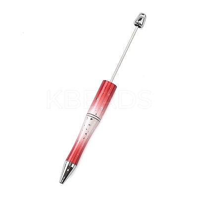 Plastic Beadable Pen AJEW-Q002-02E-1