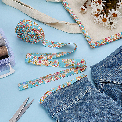 Cotton Flower Ribbon OCOR-WH0036-52A-1