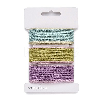 9 Yards 3 Styles Polyester Ribbon SRIB-A014-K01-1