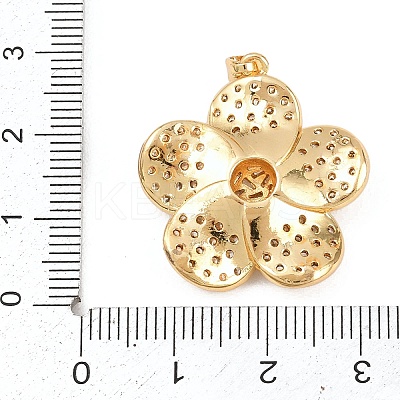 Brass Micro Pave Cubic Zirconia Pendants KK-K418-01C-G-1