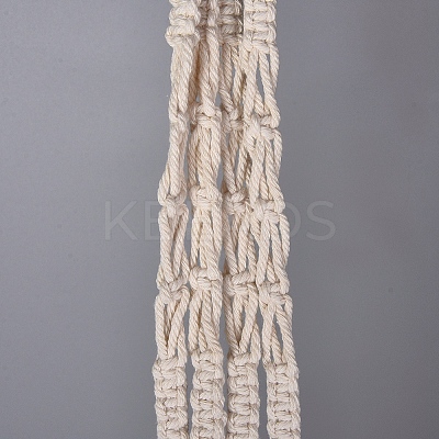 Handmade Cotton Rope Hanging Planters Sets AJEW-WH0112-05-1