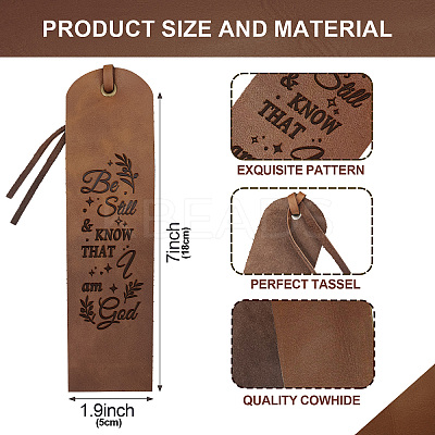 Cowhide Leather Labels AJEW-WH0386-0037-1