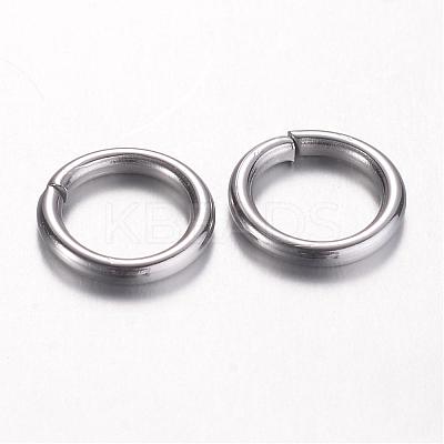 Tarnish Resistant 304 Stainless Steel Open Jump Rings STAS-D438-03-1