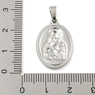 Non-Tarnish 304 Stainless Steel Pendants STAS-B071-02I-17P-1