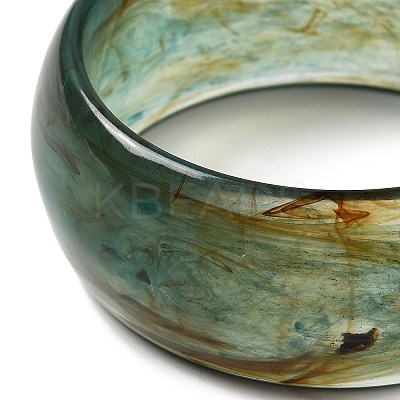 Round Acrylic Bangle for Women BJEW-A141-03C-1