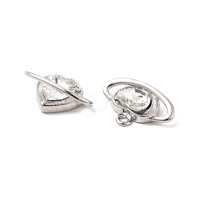 Rack Plating Alloy Glass Charms FIND-G044-36P-1