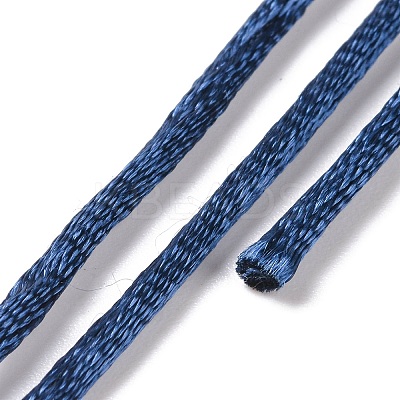 Nylon Satin Rattail Cords NWIR-O002-08-1