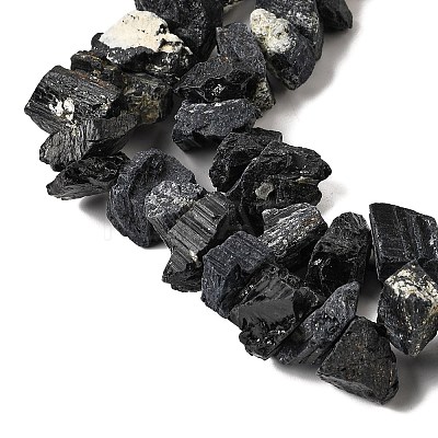 Natural Black Tourmaline Beads Strands G-I283-F12-1