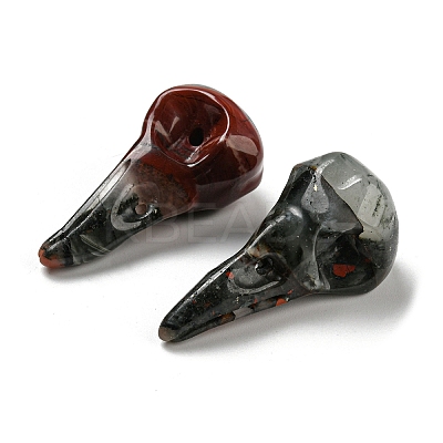 Natural African Bloodstone Pendants G-M417-06B-1