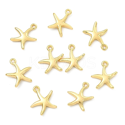 SHEGRACE Brass Starfish Charms XGR0169G-99G-1
