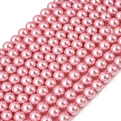 Eco-Friendly Dyed  Glass Pearl Round Beads Strands HY-A002-8mm-RB109-1