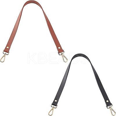 2Pcs 2 Colors PU Leather Bag Handles DIY-FH0003-05-1