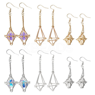 6 Pairs 304 Stainless Steel Hoop Earring Findings EJEW-CA00001-1
