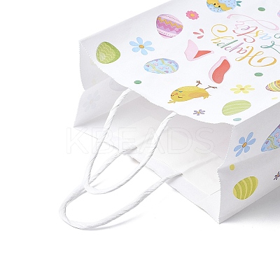 Easter Rectangle Kraft Paper Handbags CARB-U002-01B-1