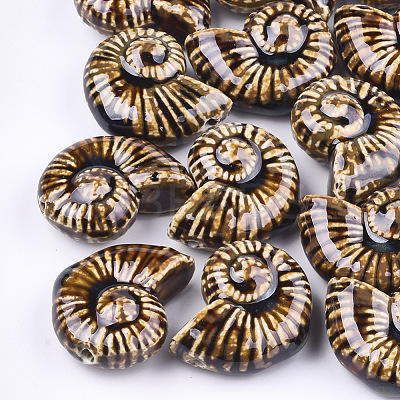 Handmade Porcelain Beads X-PORC-S498-32A-1