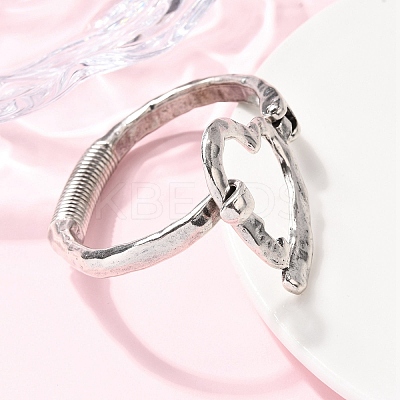Alloy Hinged Bangles for Women RJEW-S637-02AS-1