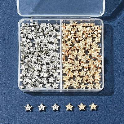 250Pcs 2 Colors CCB Plastic Beads CCB-FS0001-10-1