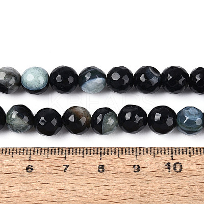 Dyed & Heated Natural Fire Crackle Agate Beads Strands G-N359-01A-02-1