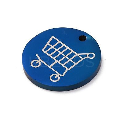 201 Stainless Steel Pendants STAS-R002-23A-1