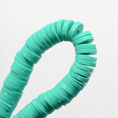 Handmade Polymer Clay Beads X-CLAY-R067-6.0mm-34-1