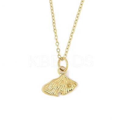 Ion Plating(IP) 304 Stainless Steel Pendant Necklaces for Women NJEW-B080-12G-1