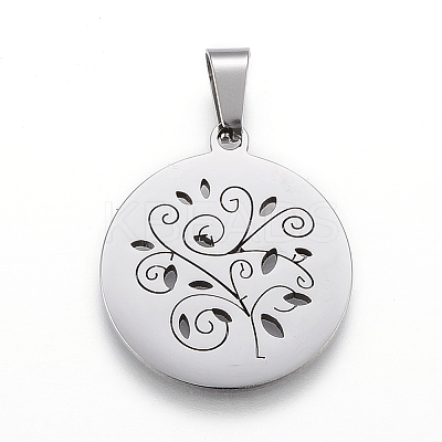 Non-Tarnish 304 Stainless Steel Pendants STAS-I086-03P-01-1